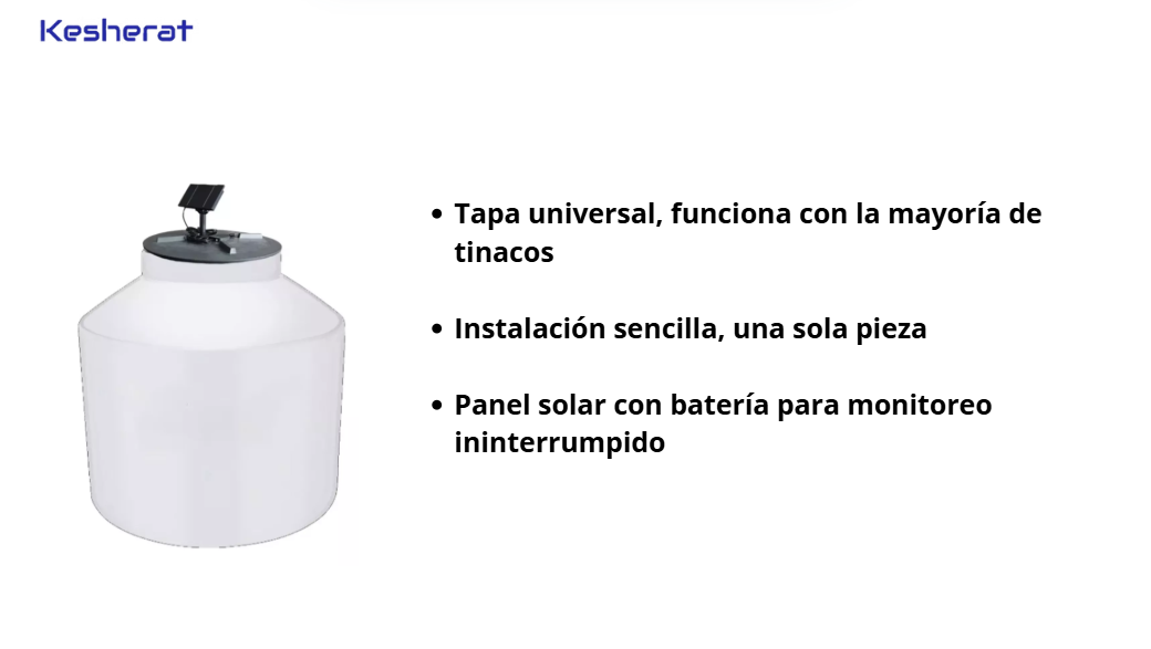 Tapa Inteligente sensor medidor de agua para tinaco K2